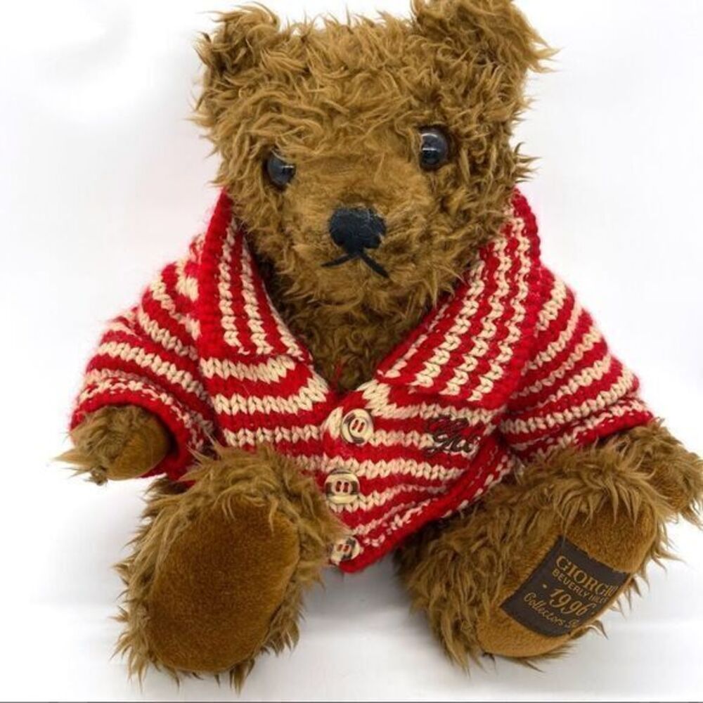 Giorgio Beverly Hills Vintage Collector’s Teddy Bear 1996 Shaggy Plush Stuffie